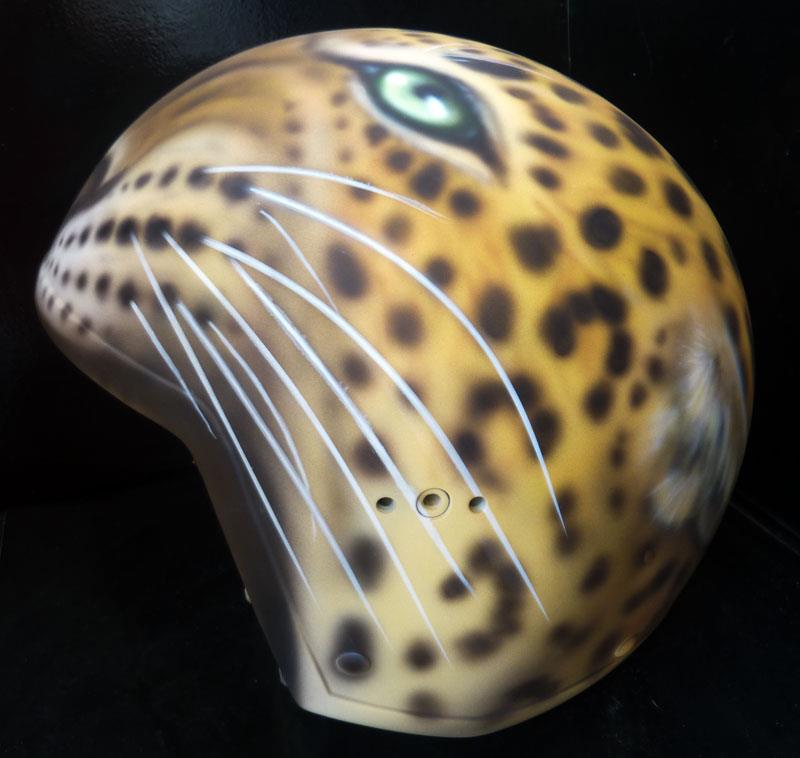 Leopard helmet